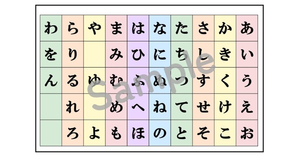 【教員作成】シンプルなあいうえお・カタカナ表！無料ダウンロードOK